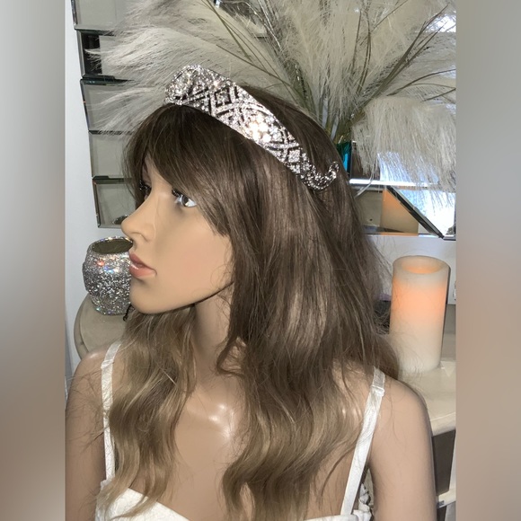 Luxury Crown Bridal Tiara Bridal Rhinestone Hair Accessory Wedding - Picture 2 of 8